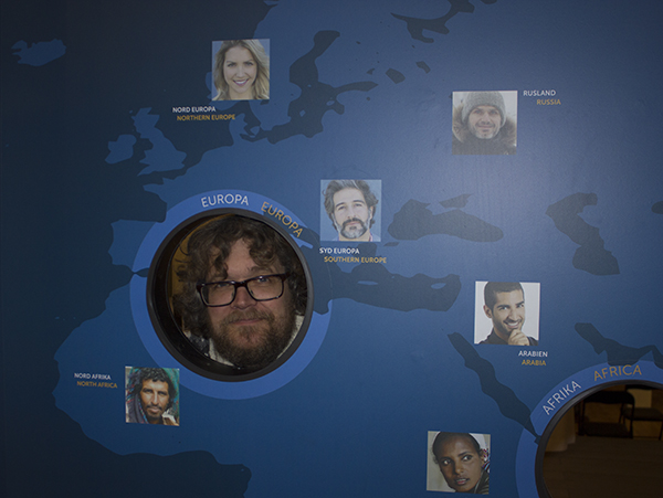 europæiske ansiget på kort