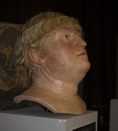 foto af voksbuste af Nero som han kunne have set ud