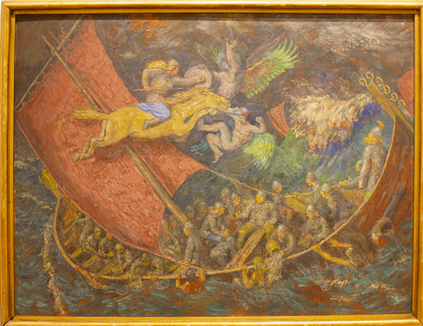 foto af Skovgaard maleri med motiv fra nordisk mytologi